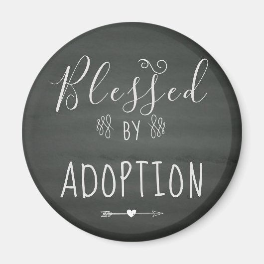 Gesegnet von Adoption - Pflege fördern, Geschenke Magnet (Vorne)