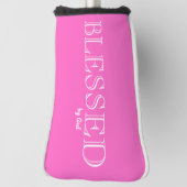 Gesegnet von Gott Christlich Pink Golf Head Cover Golf Headcover (Rotieren 90)