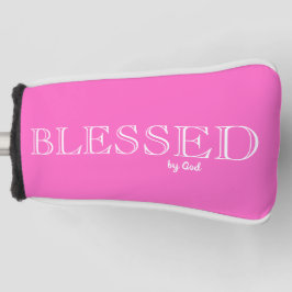 Gesegnet von Gott Christlich Pink Golf Head Cover Headcover