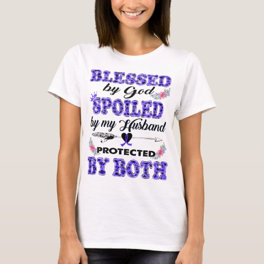 gesegnet von Gott, der von Ehemann verdorben wird, T-Shirt (Vorderseite)