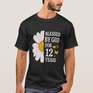 Gesegnet von Gott für 12 Jahre 12. Geburtstag Dais T-Shirt
