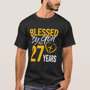 Gesegnet von Gott für 27 Jahre 30. Geburtstag Lord T-Shirt