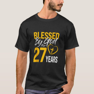 Gesegnet von Gott für 27 Jahre 30. Geburtstag Lord T-Shirt