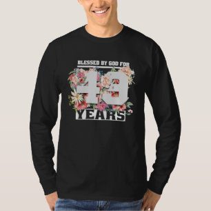 gesegnet von Gott für 49 Jahre alt 49. Geburtstag T-Shirt