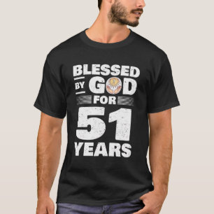 Gesegnet von Gott für 51 Jahre - 51. Geburtstag T-Shirt