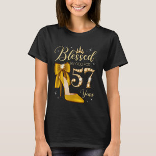 Gesegnet von Gott für 57 Jahre alt 57. Geburtstag T-Shirt