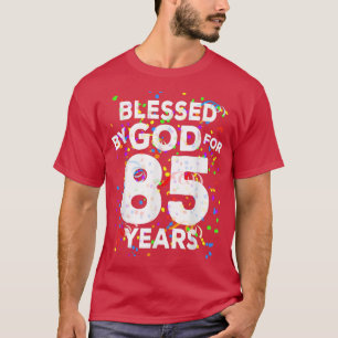 Gesegnet von Gott für 85 JahreHappy 85. Geburtstag T-Shirt