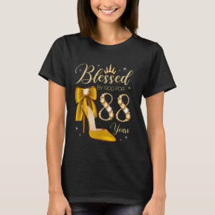 Gesegnet von Gott für 88 Jahre alt 88. Geburtstag  T-Shirt