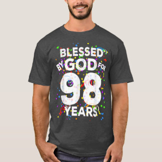 Gesegnet von Gott für 98 JahreHappy 98. Geburtstag T-Shirt