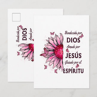 Gesegnet von Gott geliebt von Jesus Einladungspostkarte