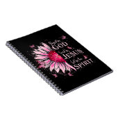 Gesegnet von Gott - geliebt von Jesus rosa Sonnenb Notizblock (Rechte Seite)