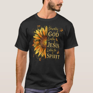 Gesegnet von Gott - geliebt von Jesus, Sonnenblume T-Shirt