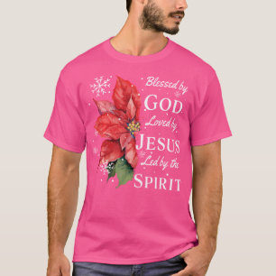 Gesegnet von Gott - geliebt von Jesus Weihnachten  T-Shirt