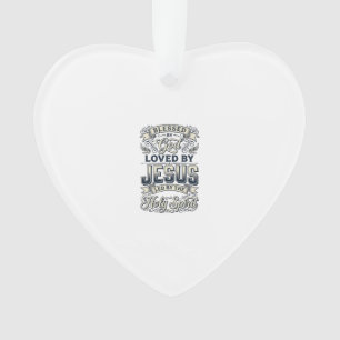 Gesegnet von Gott Jesus Heiliger Geist Vintage-Shi Ornament