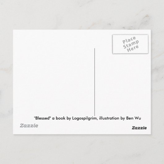 Gesegnet von Logospilgrim Postkarte (Rückseite)