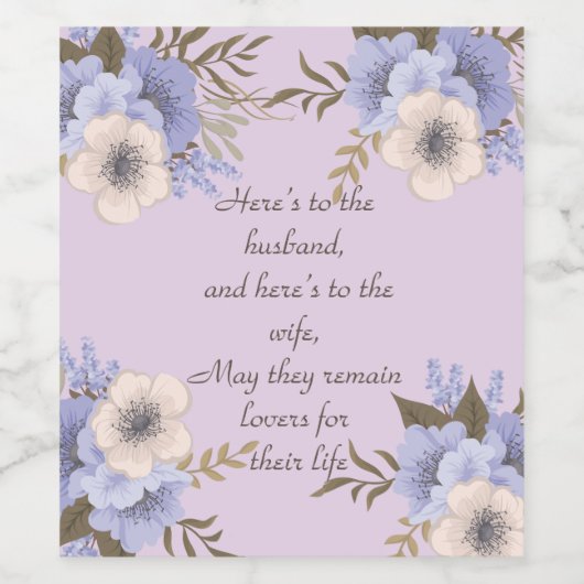 gesegnet weinetikett (Einzelnes Label)