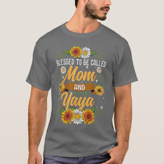 Gesegnet werde Mama und Yaya genannt Niedliche Son T-Shirt