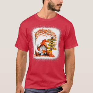 Gesegnet werden Nana Gnome Herbst Dank T-Shirt