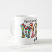 Gesegnet, wieder Mimi Mimi Geschenk genannt zu wer Kaffeetasse (Vorderseite Links)
