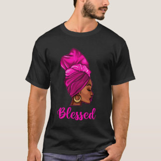 Gesegnete Afroamerikanerin Schwarze Frauen Kopftuc T-Shirt
