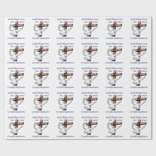 Gesegnete Bestätigung Geschenkpapier (Flach)