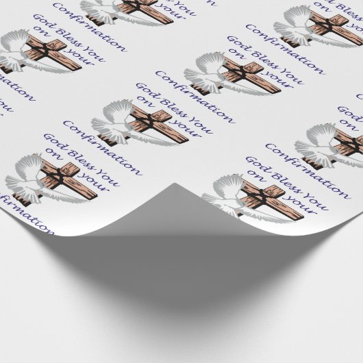 Gesegnete Bestätigung Geschenkpapier (Ecke)