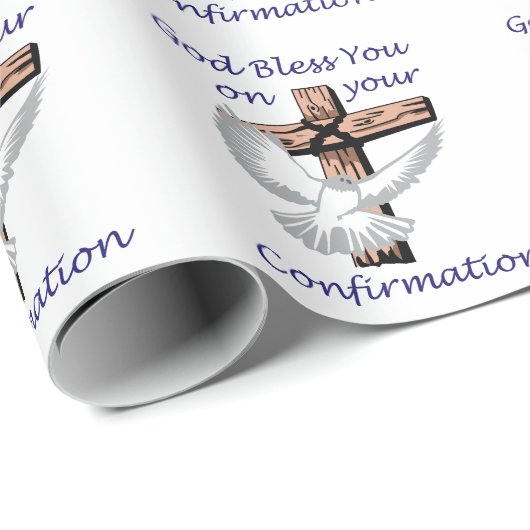 Gesegnete Bestätigung Geschenkpapier (Rolleneckpunkt)
