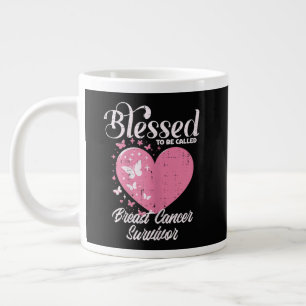 Gesegnete Brustkrebs-Überlebende-Aufmerksamkeits-C Jumbo-Tasse
