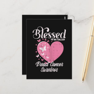 Gesegnete Brustkrebs-Überlebende Awareness Christl Postkarte