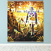 Gesegnete Candy Leinwanddruck (Insitu (Holzboden))