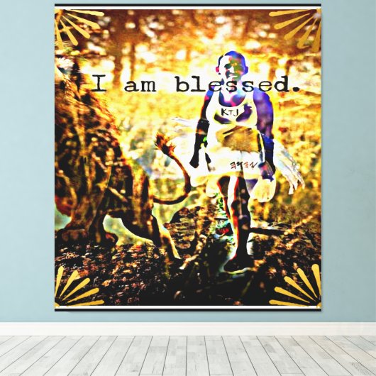 Gesegnete Candy Leinwanddruck (Insitu (Holzboden))