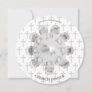 Gesegnete christliche Abendessen-Einladung Einladung