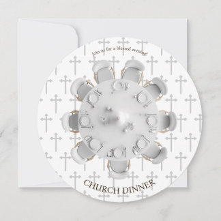 Gesegnete christliche Abendessen-Einladung Einladung