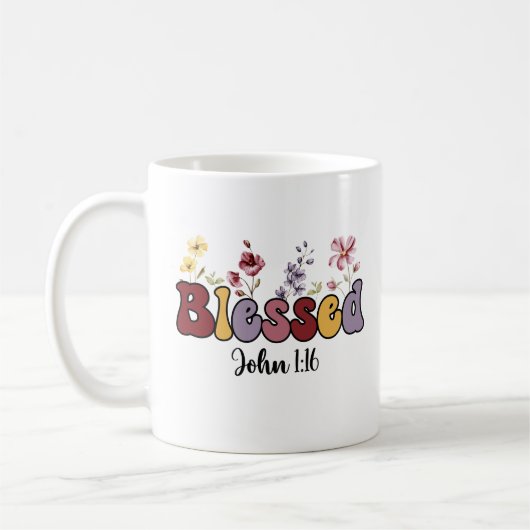 Gesegnete Christliche Kaffee-Tasse Kaffeetasse (Links)