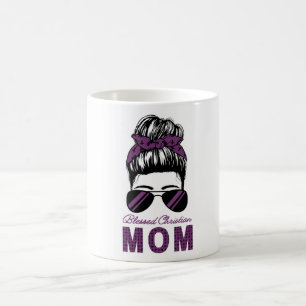 Gesegnete Christliche Mama Messy Bun Tasse
