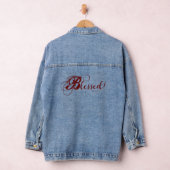 Gesegnete Denim-Jacke (Rot) Jeansjacke (Hangar)