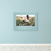 Gesegnete, elegante Foto-Familie Leinwanddruck (Insitu (Holzboden))