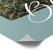 Gesegnete, elegante Foto-Familie Poster (Ecke)