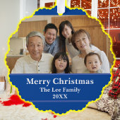 Gesegnete erste Zuhause Weihnachtskrippe Szene Ornament Karte