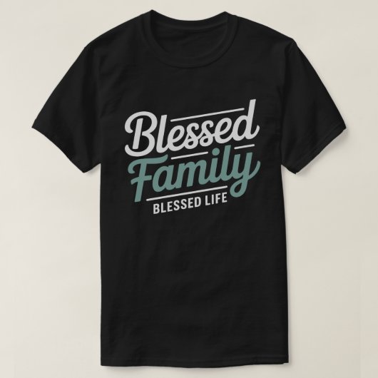 Gesegnete Familie Gesegnetes Leben Tee (Design vorne)