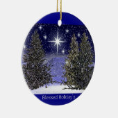 Gesegnete Feiertags-Grüße Keramikornament (Rechts)