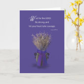 Gesegnete Flossengräser auf Planter mit Lila Karte (Gelbe Blume)