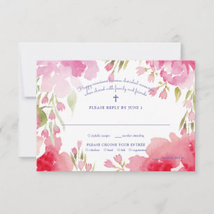 Gesegnete Foliage-Antwortkarte Einladung