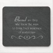 Gesegnete Freundschaft auf der Tafel Mousepad (Vorne)