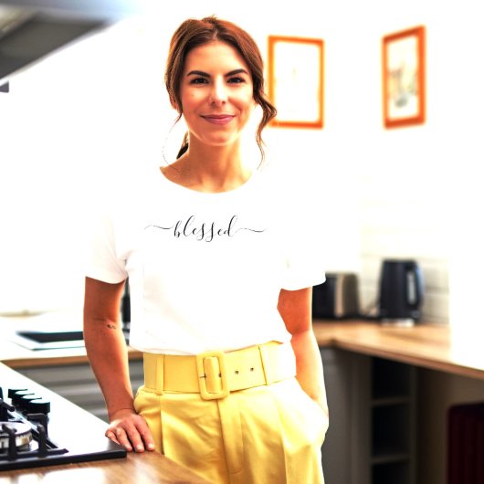 Gesegnete Girly Script T-Shirt