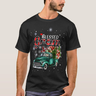 Gesegnete Gram Red Kariert Christmas Matching Fami T-Shirt