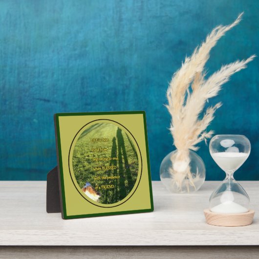 Gesegnete Hundefreundschaft Fotoplatte (InSitu)