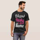 Gesegnete Husky-Mama T-Shirt (Vorne ganz)