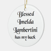 gesegnete Imelda Lambertini Keramik Ornament (Links)