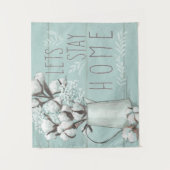 Gesegnete IV Minze | lässt Zuhause bleibe Wandteppich (Vorderseite)